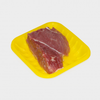 Disposable eco friendly recyclable pp blister frozen microwavable food packaging small square plastic meat tray